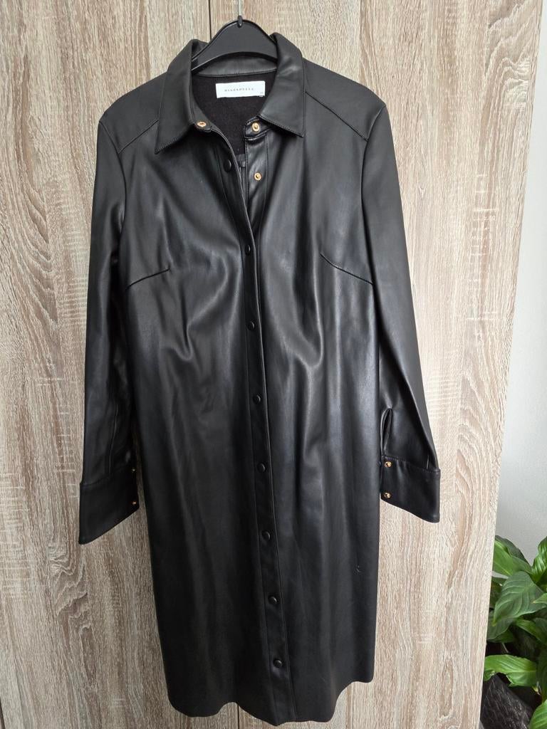 Rino & Pelle Leren Jas Maat 38 Zwart, Kleding | Dames, Jassen | Zomer, Ophalen, Zo goed als nieuw, Maat 38/40 (M), Zwart