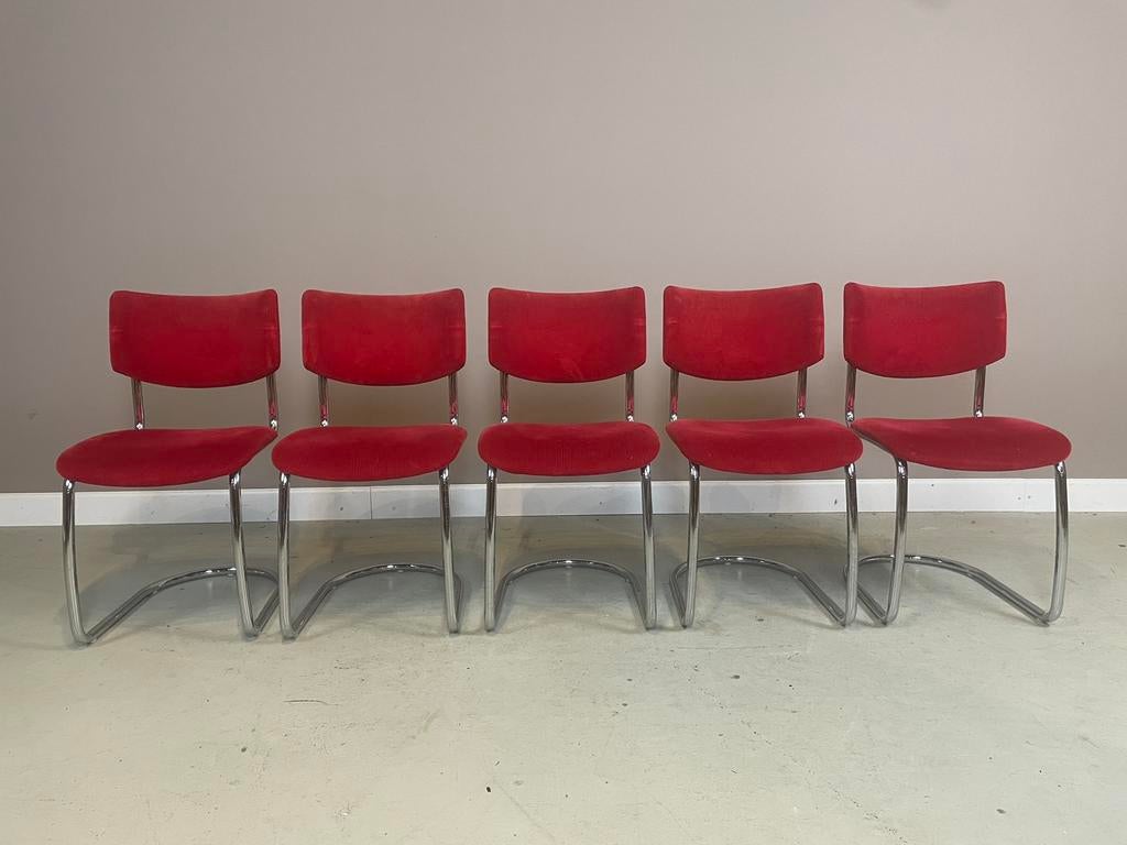 Gispen Dutch Originals Today 1001 eetkamerstoelen I.Z.G.S., Huis en Inrichting, Stoelen, Ophalen, Zo goed als nieuw, Stof, Vijf, Zes of meer stoelen