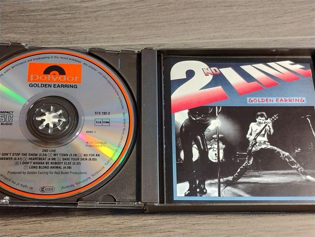 Golden Earring ‎- 2nd Live [2 CD], Ophalen of Verzenden, Zo goed als nieuw, Poprock