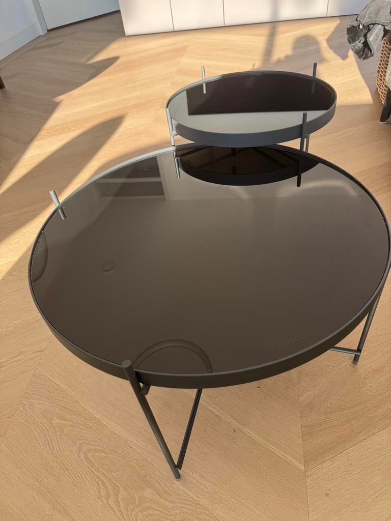 Salontafel van het merk Zuiver, Huis en Inrichting, 50 tot 100 cm, Rond, Ophalen of Verzenden, Zo goed als nieuw