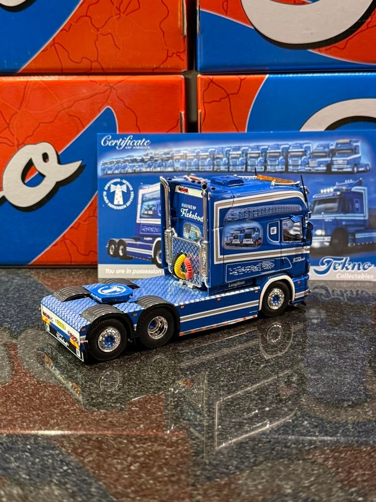 Tekno - Scania 4 Serie longline HF Transport, Verzenden, Zo goed als nieuw, Bus of Vrachtwagen, Tekno