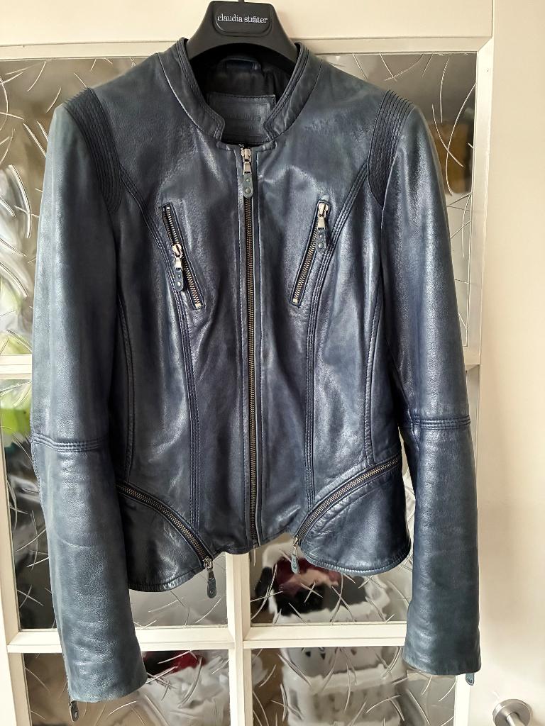 Leren dames jas van  Claudia Strater, Ophalen, Zo goed als nieuw, Claudia Sträter, Maat 36 (S)