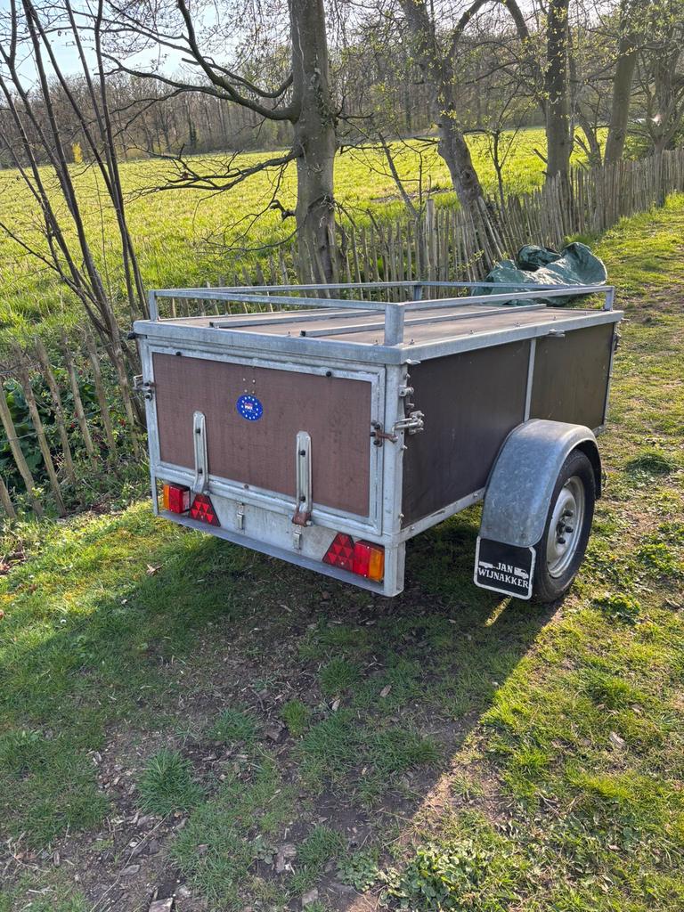 Aanhanger Bakwagen met deksel, Ophalen, Gebruikt