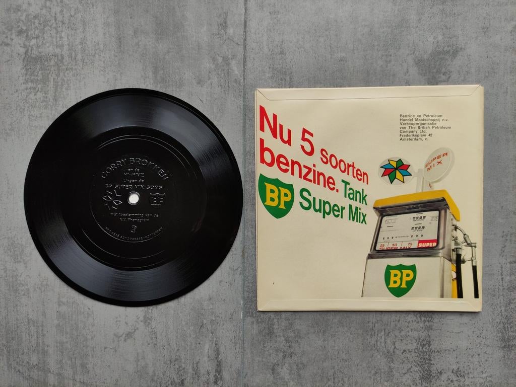 BP oil hoes met plastic vinyl mat, Ophalen of Verzenden