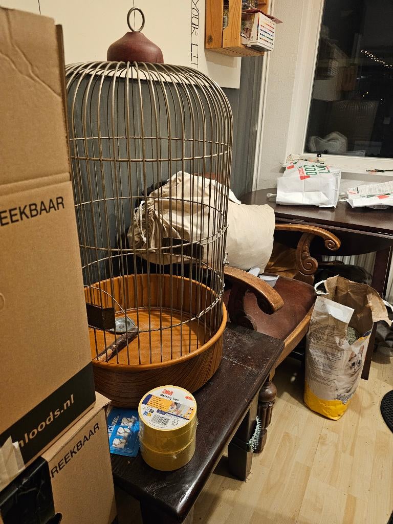 Vogelkooi, Ophalen, Gebruikt, Metaal, Vogelkooi