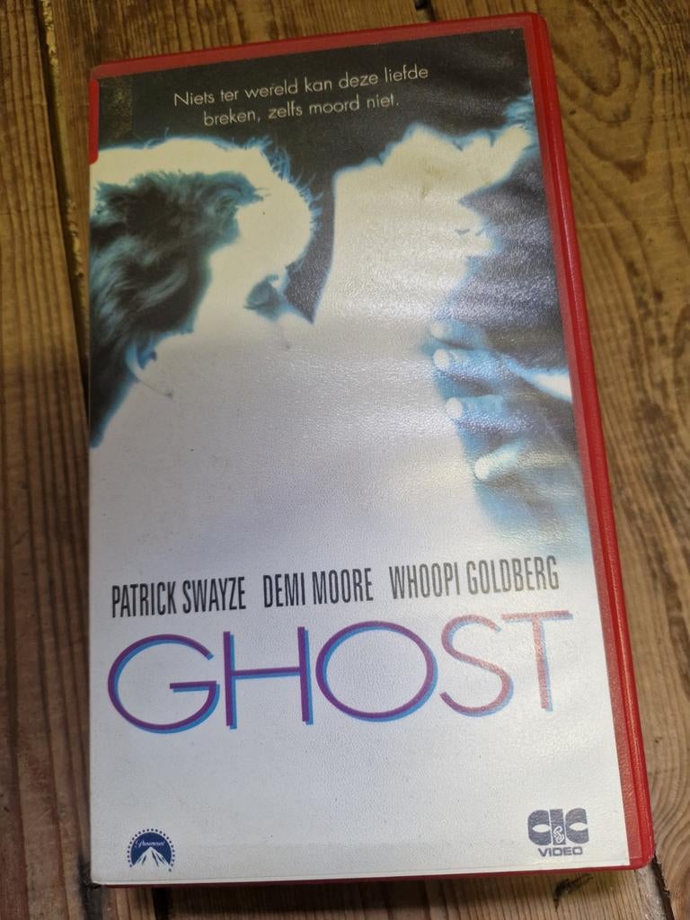 vhs ghost ex rental tape videoband demi moore patrick swayze, Vanaf 16 jaar, Ophalen of Verzenden, Zo goed als nieuw