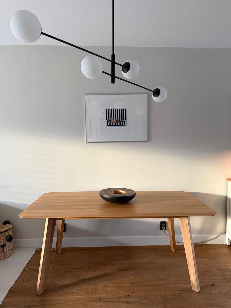 Sav & Okse Samt eettafel eiken 180x90, Huis en Inrichting, Tafels | Eettafels, Ophalen, Eikenhout, Nieuw, 50 tot 100 cm