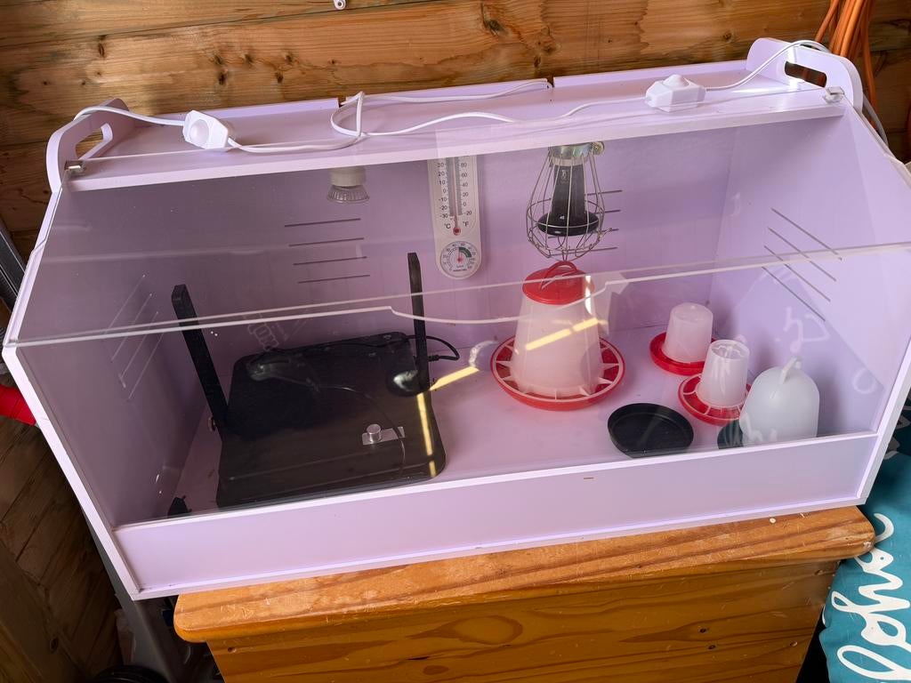 Kuikenhok opfokhok broedbak couveuse kuikens, Ophalen, Zo goed als nieuw, Broedmachine