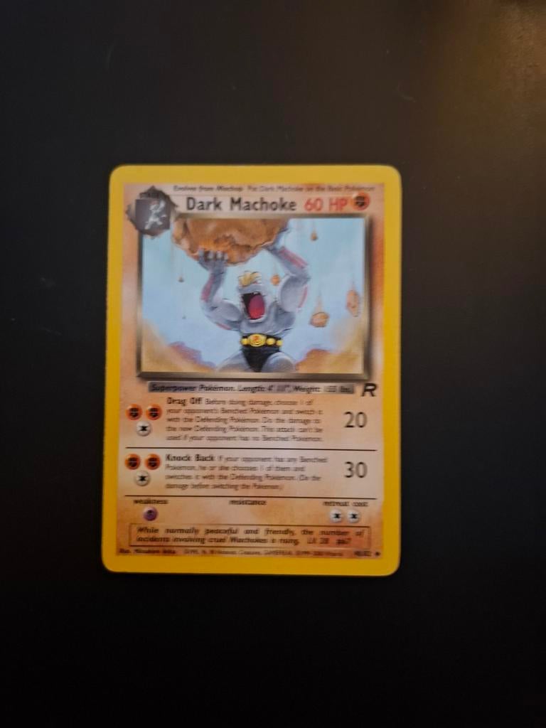 Dark Machoke #40 Pokemon Team Rocket Kaart, Ophalen of Verzenden, Gebruikt, Losse kaart