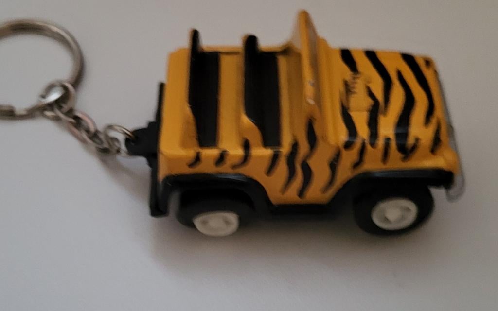 Sleutelhanger Jeep Tijgerprint, Ophalen of Verzenden, Gebruikt, Transport