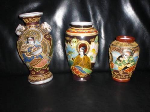 SATSUMA e.a. * JAPANS * 11 Fraaie Etagère Vaasjes *, Verzenden