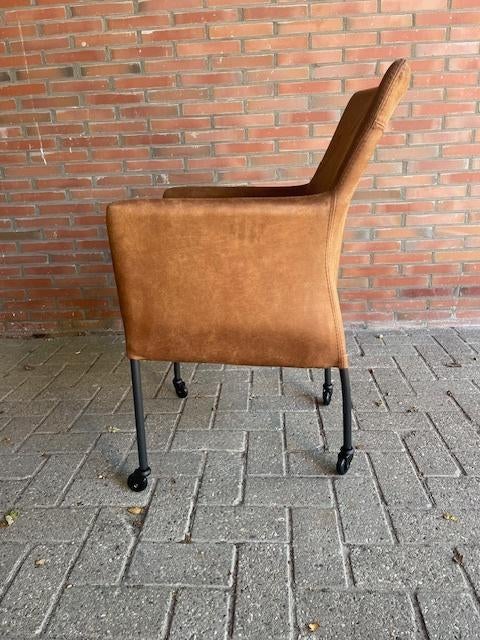 Stoelen Suske 4x wielen Camel L60 Bull HET ANKER ACTIE PRIJS, Huis en Inrichting, Stoelen, Overige kleuren, Verzenden, Nieuw, Vier