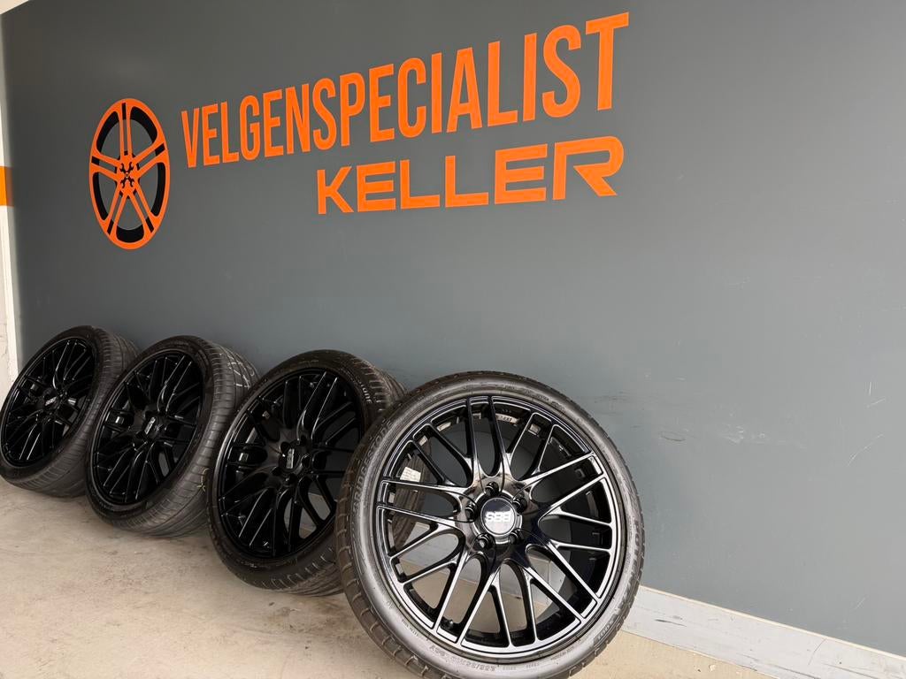 Audi A4 BBS Cs5 19 inch velgen origineel 5x112 zomerset, Ophalen of Verzenden, 19 inch, Zomerbanden, Banden en Velgen