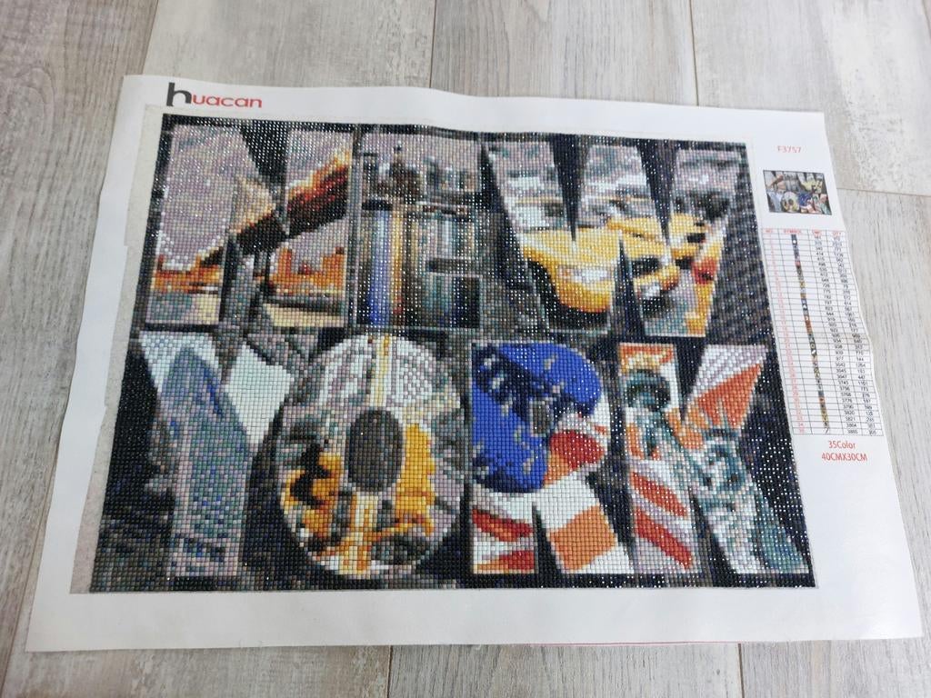 New york painting, Deurposter of groter, Rechthoekig Liggend, Ophalen of Verzenden, Zo goed als nieuw