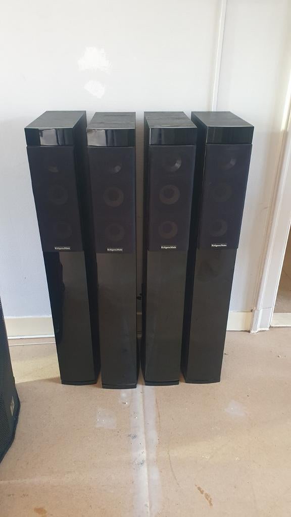 Krüger&Matz Tower Speakers - Set van 4, Audio, Tv en Foto, Luidsprekers, Ophalen of Verzenden, 120 watt of meer, Front, Rear of Stereo speakers