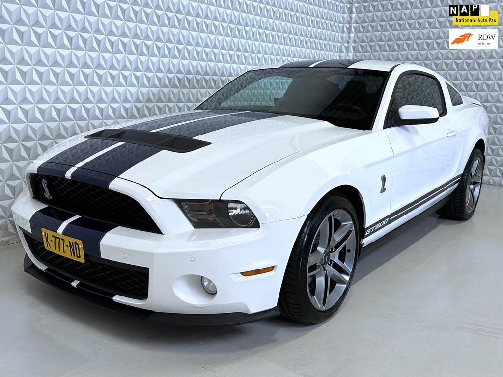 Ford USA Mustang 5.4 V8 Shelby GT500 - 548PK SVT (2010), Auto's, Achterwielaandrijving, Gebruikt, 4 stoelen, Wit