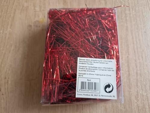 4x rode lametta a 13 gram h, Diversen, Kerst, Evora, Onbekend, Nieuw, Ophalen of Verzenden