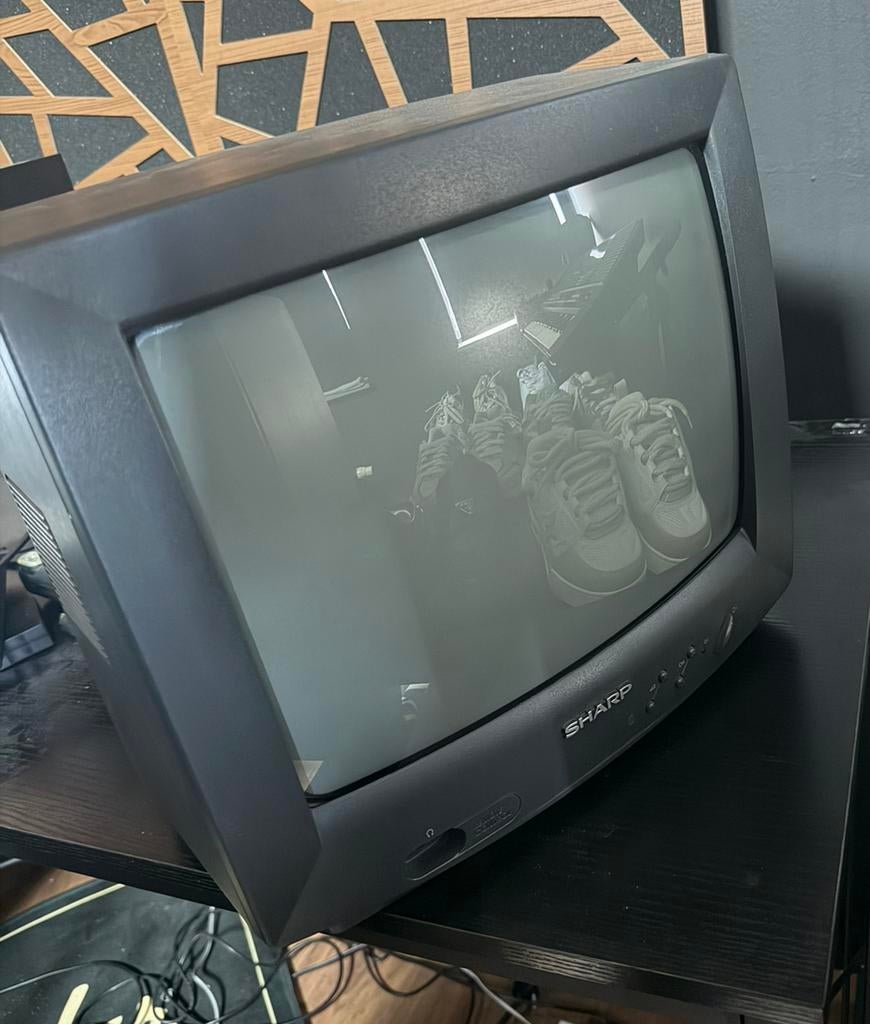 Sharp CRT Beeldbuis TV Retro Gaming, Audio, Tv en Foto, Ophalen, Zo goed als nieuw, 50 Hz, Sharp
