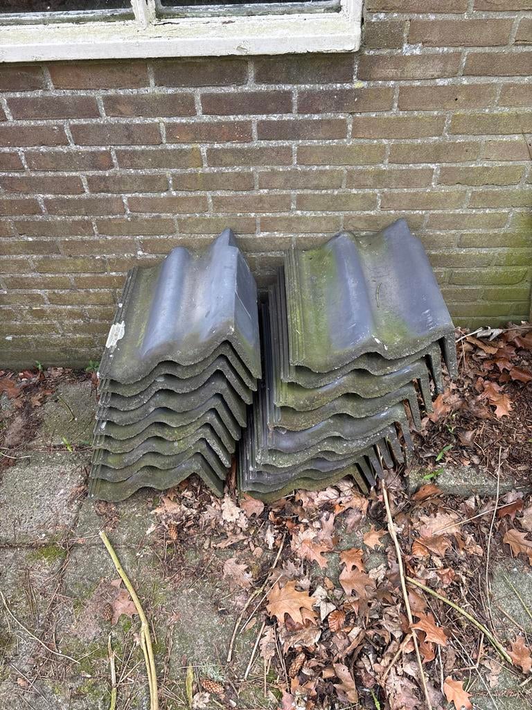 Nelskamp Dachstein S-Pfanne hoekpannen, Ophalen, Overige materialen, Golfplaat, Grijs