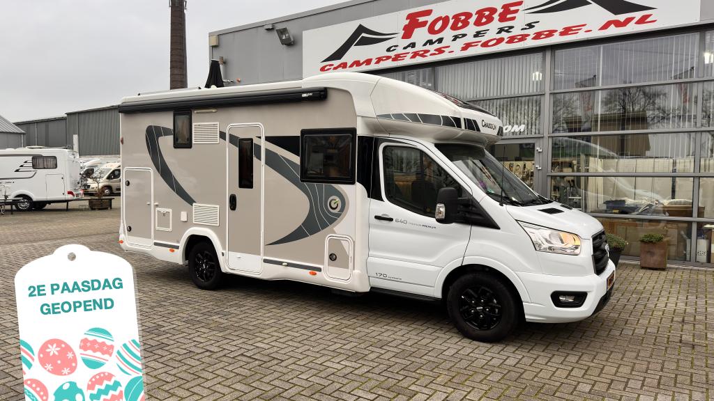 Topstaat met 19dkm NAP De Chausson Titanium Premium 640 2022, Ringverwarming, Ford, Diesel, Half-integraal