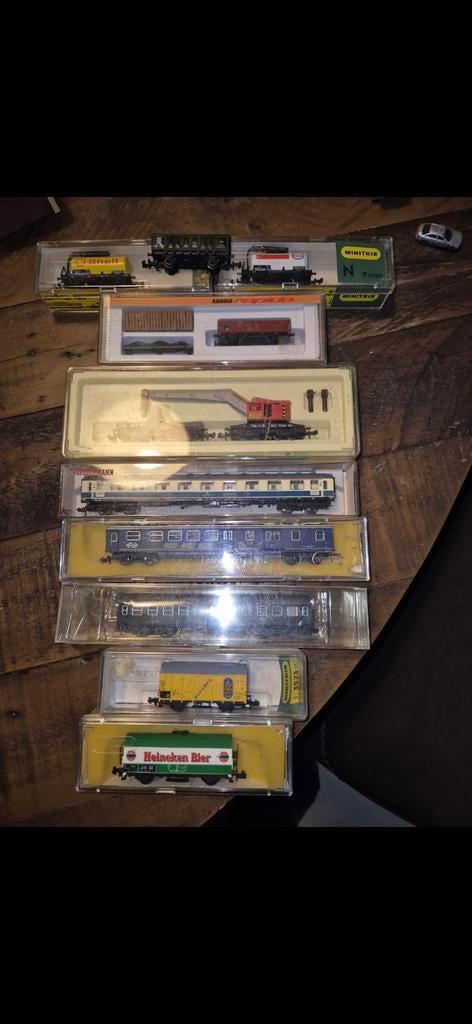 Leuke treinspullen spoor n, Gebruikt, Fleischmann, Ophalen of Verzenden, Analoog