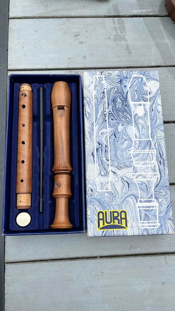 Aura 3-delige altblokfluit A 5 hout., Muziek en Instrumenten, Blaasinstrumenten | Blokfluiten, Ophalen of Verzenden, Zo goed als nieuw