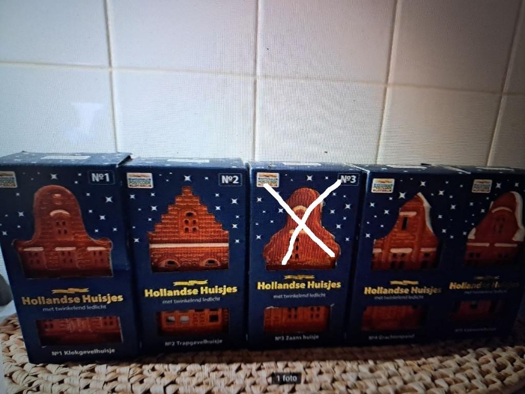 4 x Ah hollandse huisjes nieuw in verpakking, Verzamelen, Supermarktacties, Albert Heijn, Ophalen of Verzenden