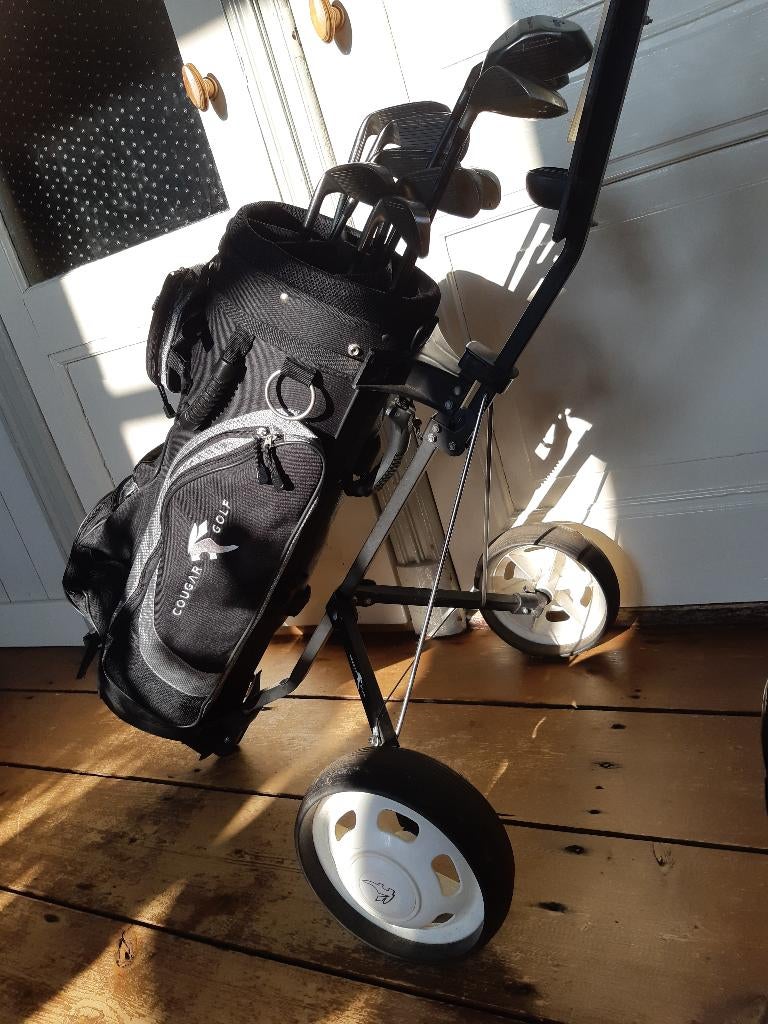 Complete golfset van Apron, met Cougar tas en Cougar trolley, Ophalen of Verzenden, Gebruikt, Set