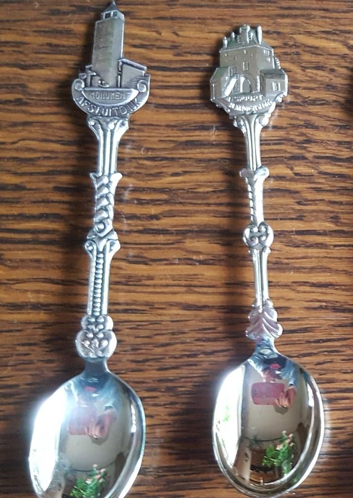 Theelepels Harderwijk en Afsluitdijk, Ophalen of Verzenden, Zo goed als nieuw, Rvs of Chroom, Vaatwasserbestendig