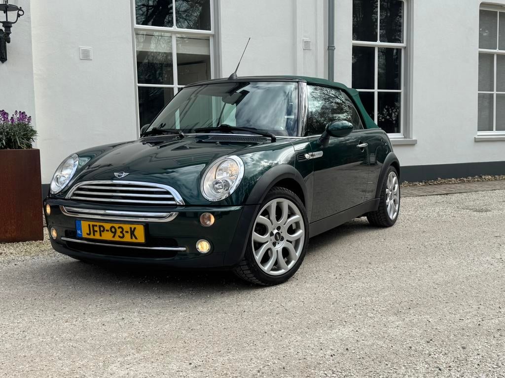 Mini COOPER CABRIO 1.6 SIDEWALK/LEER/ AIRCO/Dealer onderhoud, Auto's, Mini, Voorwielaandrijving, 4 cilinders, Cabriolet, 4 stoelen