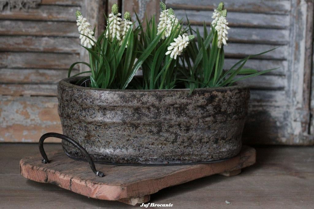 Bloempot sobere stijl, Www.jufbrocante.nl, Www.jufbrocante.nl, Nieuw, Ophalen of Verzenden