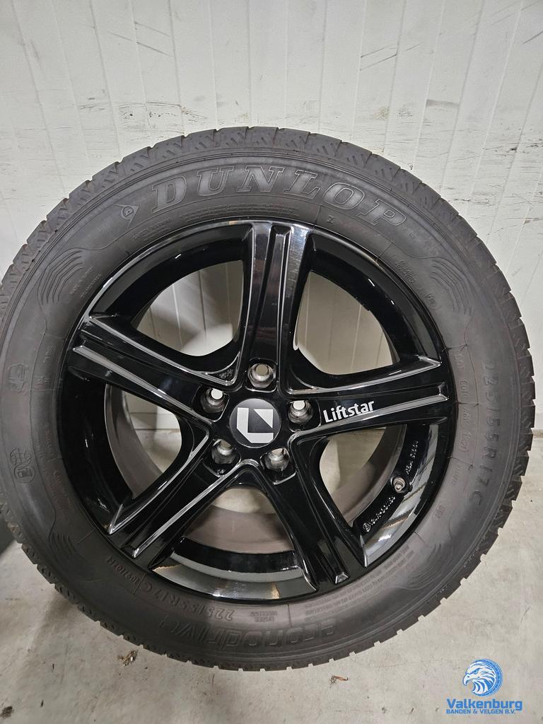 6mm! Mercedes Vito V-Klasse W447 17 inch zwarte velgen TPMS, Auto-onderdelen, Banden en Velgen, -, -, Banden en Velgen, 17 inch