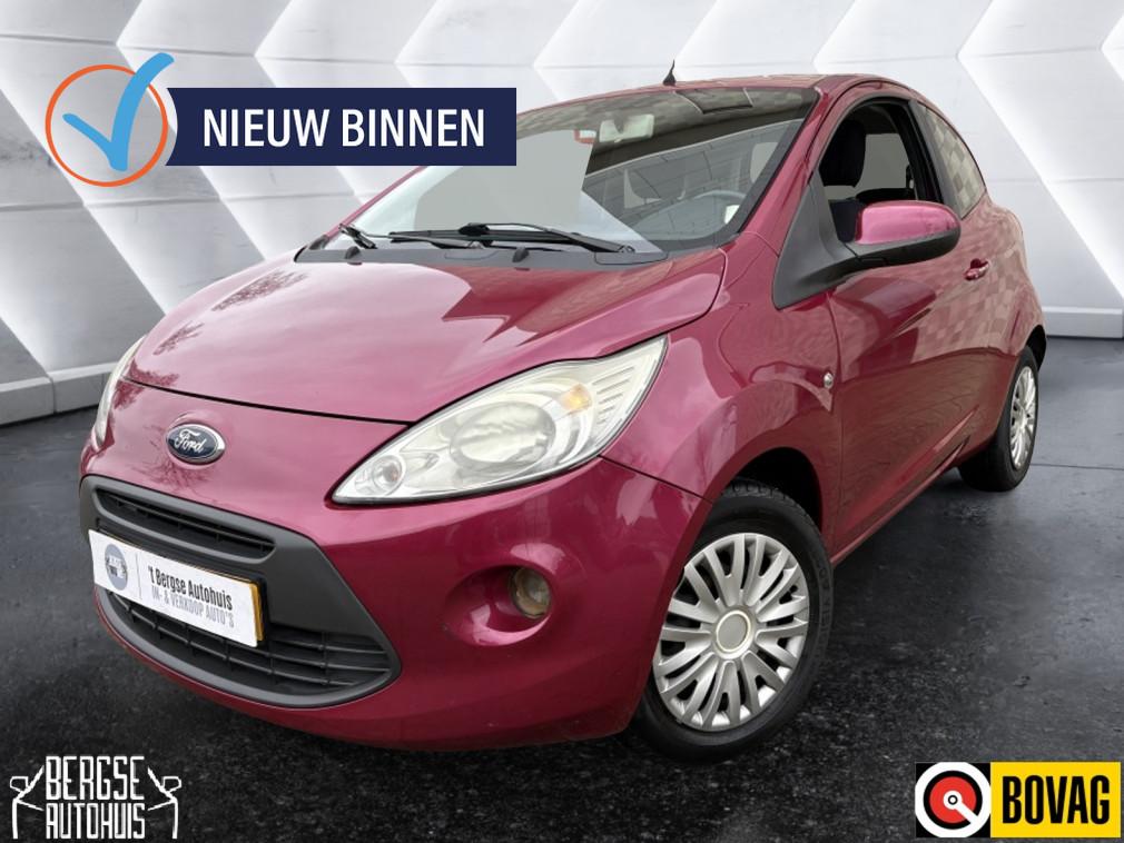 Ford Ka 1.2 Titanium Elek.Ramen Airco (bj 2009), Auto's, Voorwielaandrijving, Stof, Gebruikt, 4 stoelen