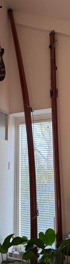 Houten giek en gaffel voor een Valk, Watersport en Boten, Zeilen en Zeiltoebehoren, Ophalen, 6 meter of meer, 15 tot 30 m², Zo goed als nieuw