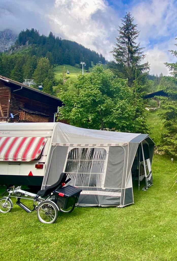 Isabella voortent omloopmaat 790, Caravans en Kamperen, Tenten, Ophalen, Gebruikt, Tot en met 3