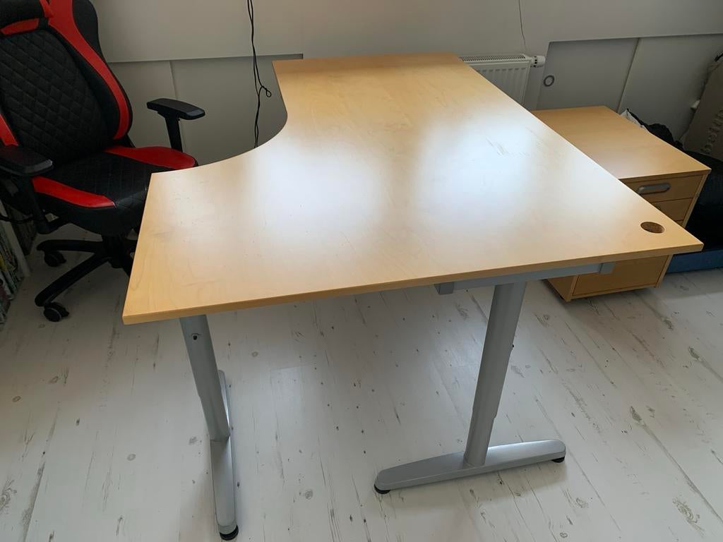 IKEA EFFEKTIV Bureau berken, Ophalen, Gebruikt, Hout, IKEA