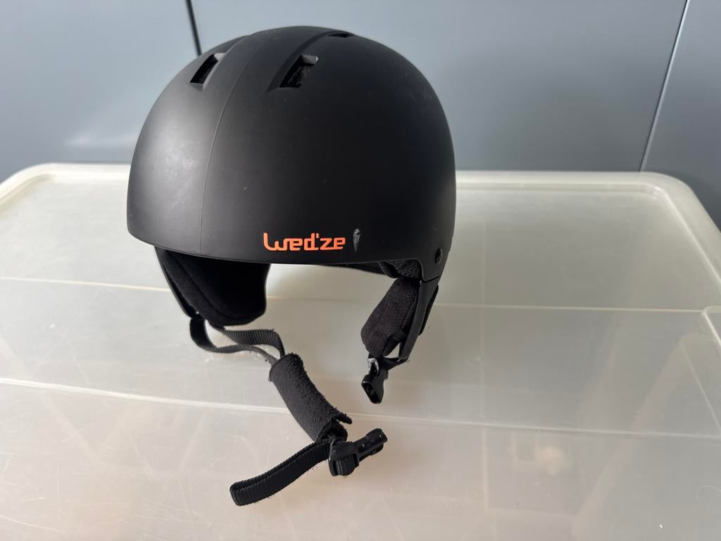 Zwarte Wed'ze skihelm voor kinderen, Overige merken, Gebruikt, Overige typen, Ophalen of Verzenden