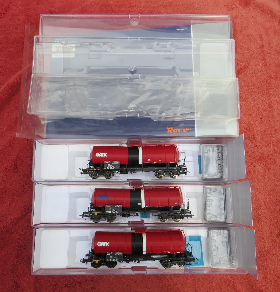 Roco 76088, Set GATX ketelwagens, Gelijkstroom, Ophalen of Verzenden, Roco, Nieuw