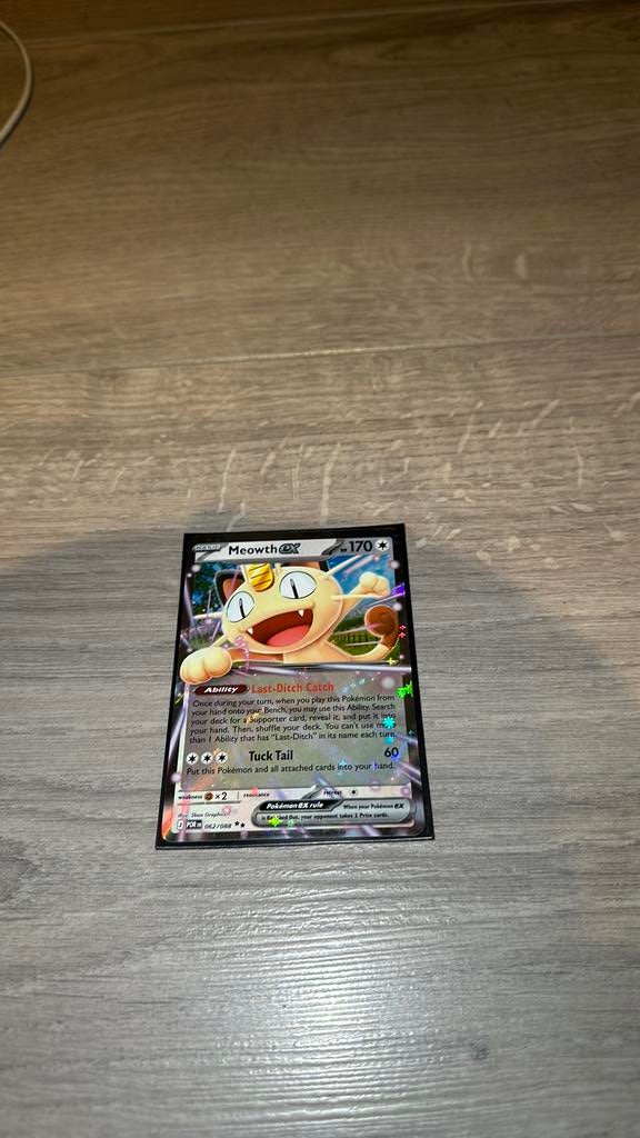 Meowth EX 062/088 - Perfect Order, Hobby en Vrije tijd, Verzamelkaartspellen | Pokémon, Ophalen of Verzenden, Zo goed als nieuw