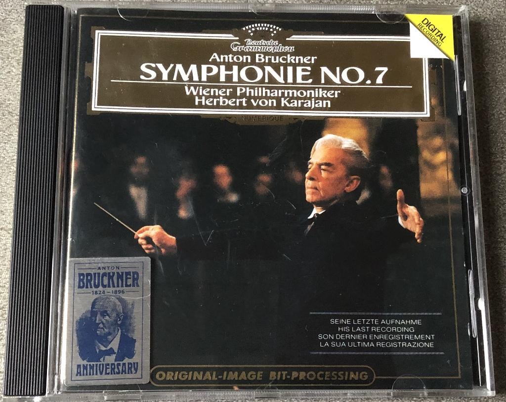 BRUCKNER - SYMPHONIE 7 - VON KARAJAN - LAATSTE OPNAME, Cd's en Dvd's, Cd's | Klassiek, Ophalen of Verzenden, Romantiek, Zo goed als nieuw