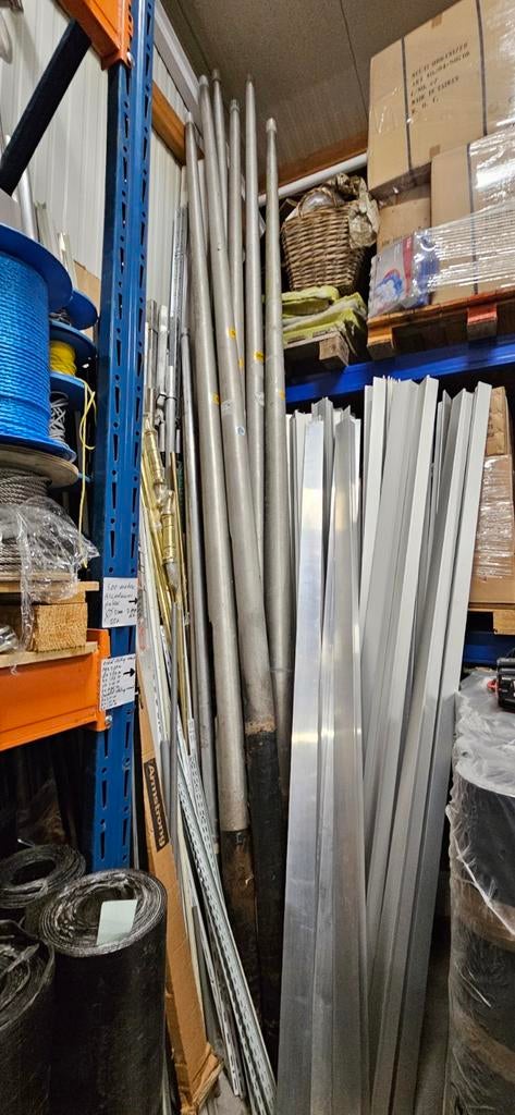 lantaarnpalen Aluminium  6 stuks ca 4.80m o.a voor camera, Ophalen, Gebruikt, Minder dan 50 watt, Overige typen