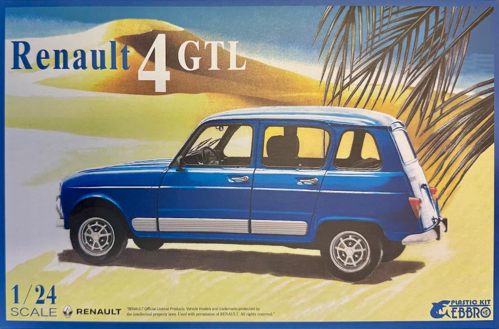 Coelianmodels, Ebbro 25011, Renault 4 GTL, 1/24, € 32,99, Overige merken, Auto, Groter dan 1:32, Nieuw