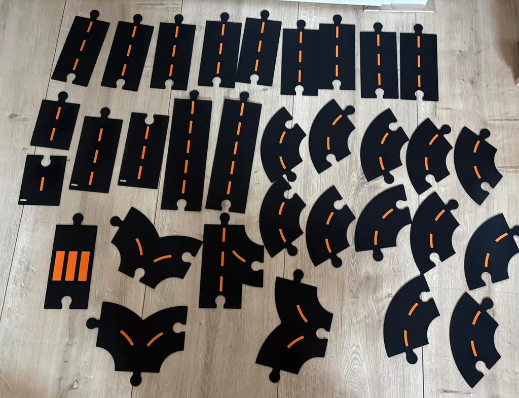 Hema PVC autoweg compleet, Ophalen, Zo goed als nieuw, Jongen of Meisje