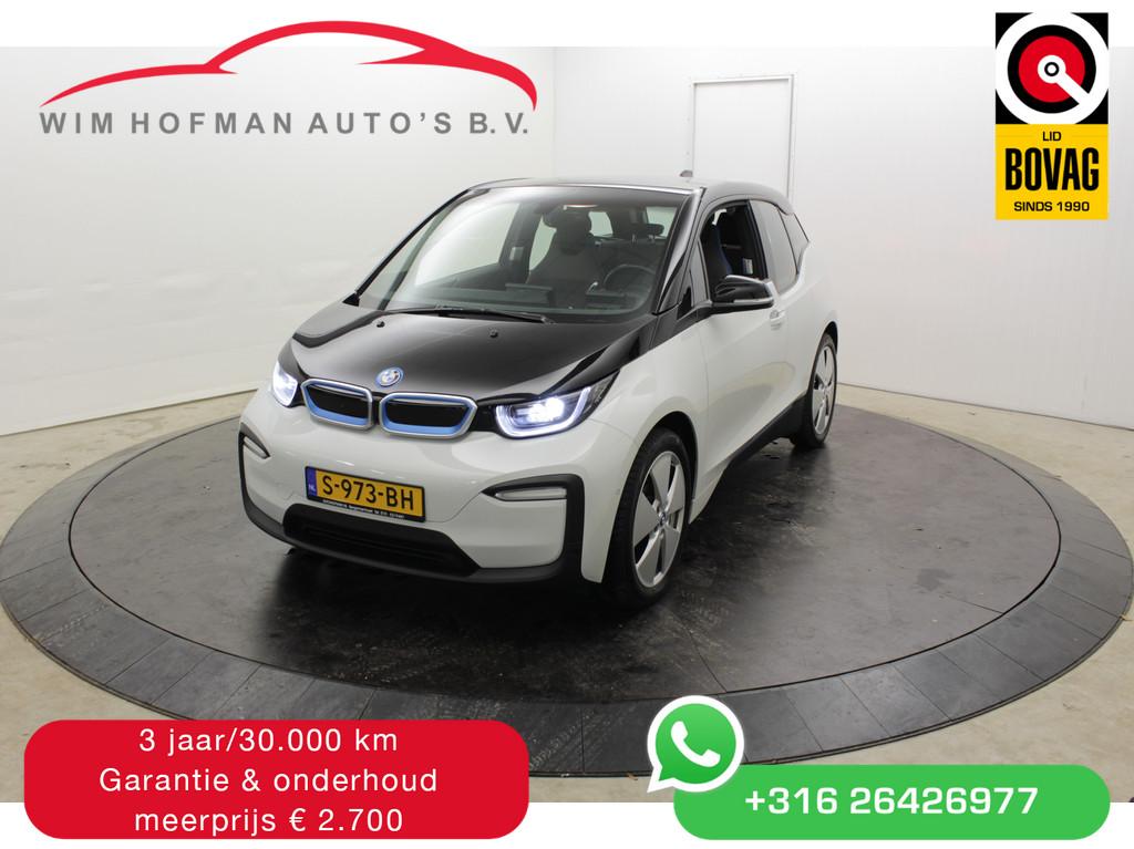 BMW i3 Exec. 120Ah 42Kwh Warmtepomp Camera Navi Stoelverw, 4 stoelen, 43 €/maand, Wit, Grijs