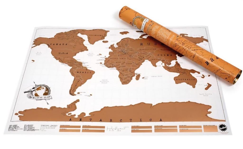 Nieuwe Luckies Scratch Map Wereldkaart, 2000 tot heden, Nieuw, Ophalen of Verzenden, Landkaart