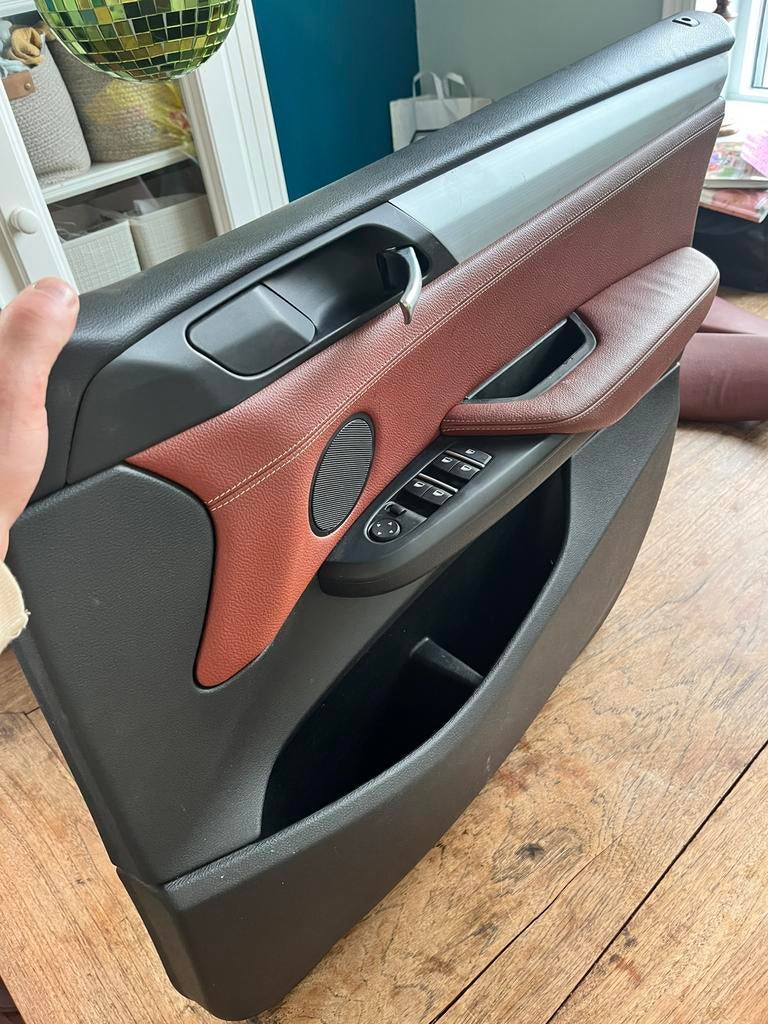 Deurpanelen BMW X3 (F25) -Nevada Red Brown Leder + Sunshades, Auto-onderdelen, Interieur en Bekleding, Ophalen, BMW