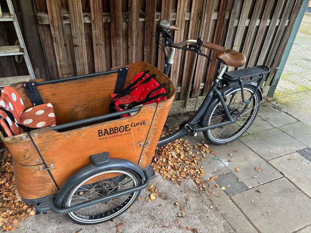 Babboe bakfiets E-curve, Fietsen en Brommers, Fietsen | Bakfietsen, 4 kinderen of meer, Gebruikt, Elektrisch, Ophalen