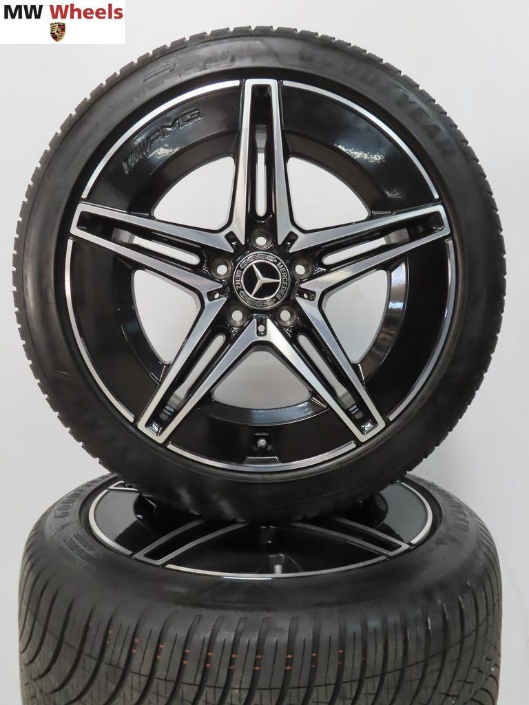 Mercedes C W206 300E 400E 18 inch AMG velgen met all season, Auto-onderdelen, Banden en Velgen, 18 inch, Gebruikt, -, -