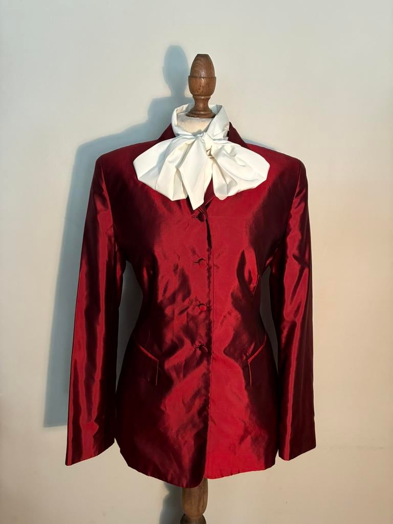 LOFT JASJE WIJN ROOD 100% zijde, Kleding | Dames, Maat 38/40 (M), Verzenden, Nieuw, Jasje