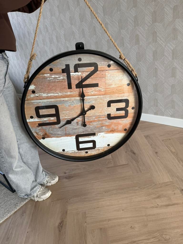 Industriële klok, Ophalen, Zo goed als nieuw, Wandklok